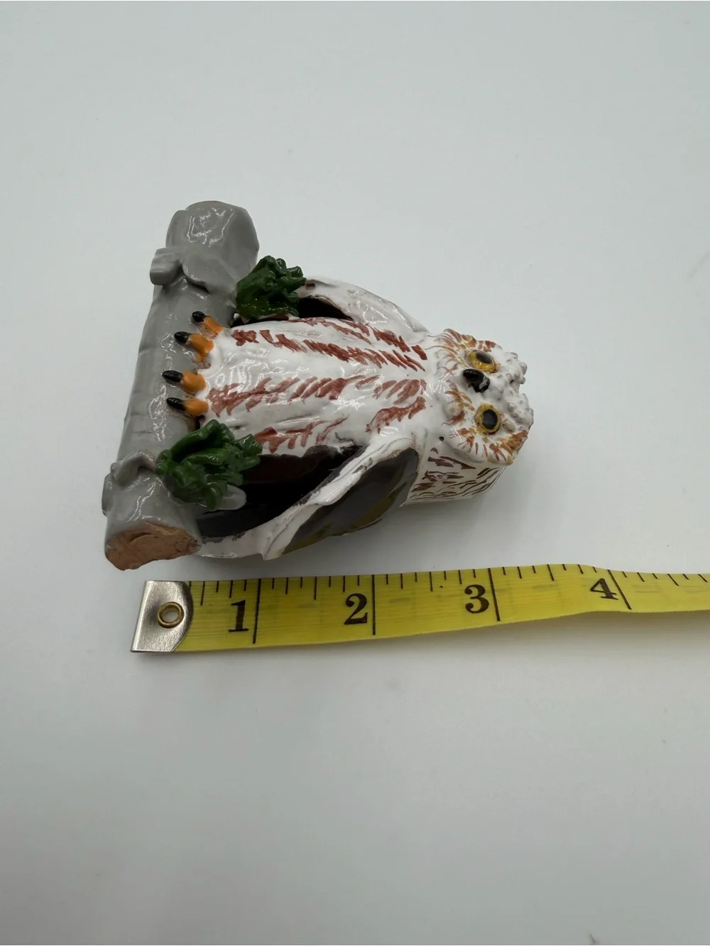 Vintage collection of five small, hand-painted ceramic/porcelain owl figurines